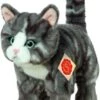 Teddy-Hermann Katze Stehend Grau Getigert 20 Cm -Teddy Hermann 17037311 01