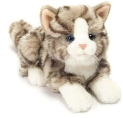 Teddy-Hermann Katze Liegend Grau 20 Cm -Teddy Hermann 3136555 03