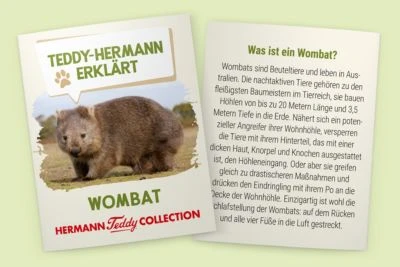 Teddy-Hermann Wombat 26 Cm 6 Teddy-Hermann Wombat 26 Cm – Bild 4