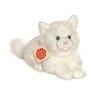 Hermann Teddy 90696 Katze Liegend Weiß 20 Cm -Teddy Hermann hermann teddy 90696 katze liegend wei 20 cm