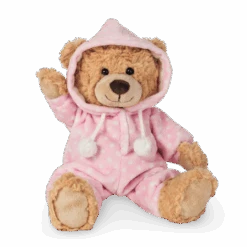 HERMANN TEDDY 91386 Schlafanzugbär Rosa 30 Cm