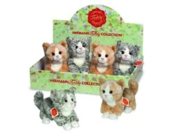 Hermann Teddy 91818 Katze 18 Cm - 2-farbig Sortiert