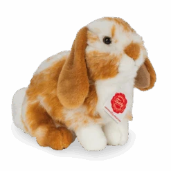 HERMANN TEDDY 93723 Hase Sitzend Hellbraun/weiß Gescheckt 20 Cm