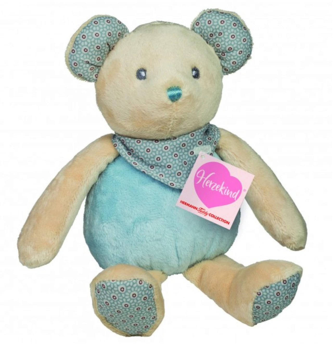 Hermann Teddy 93861 Bär Peppi (blau) 24 Cm 3 Hermann Teddy 93861 Bär Peppi (blau) 24 Cm