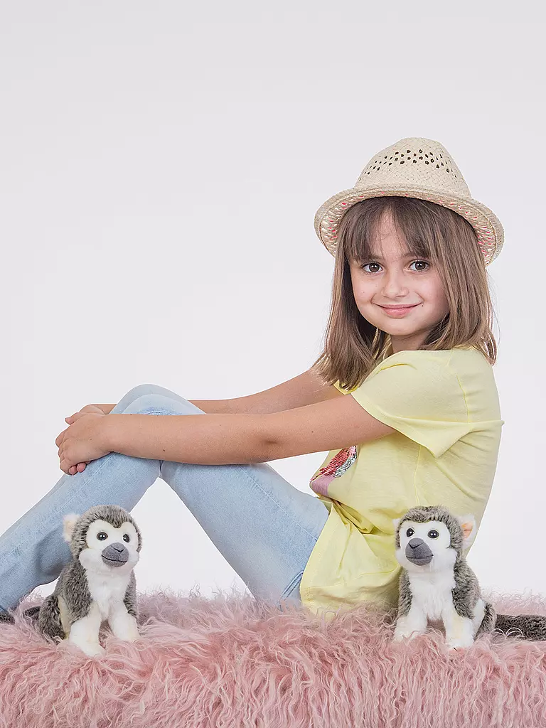 HERMANN TEDDY, Plüschtier - Äffchen Grau 17cm 4 HERMANN TEDDY, Plüschtier - Äffchen Grau 17cm – Bild 2