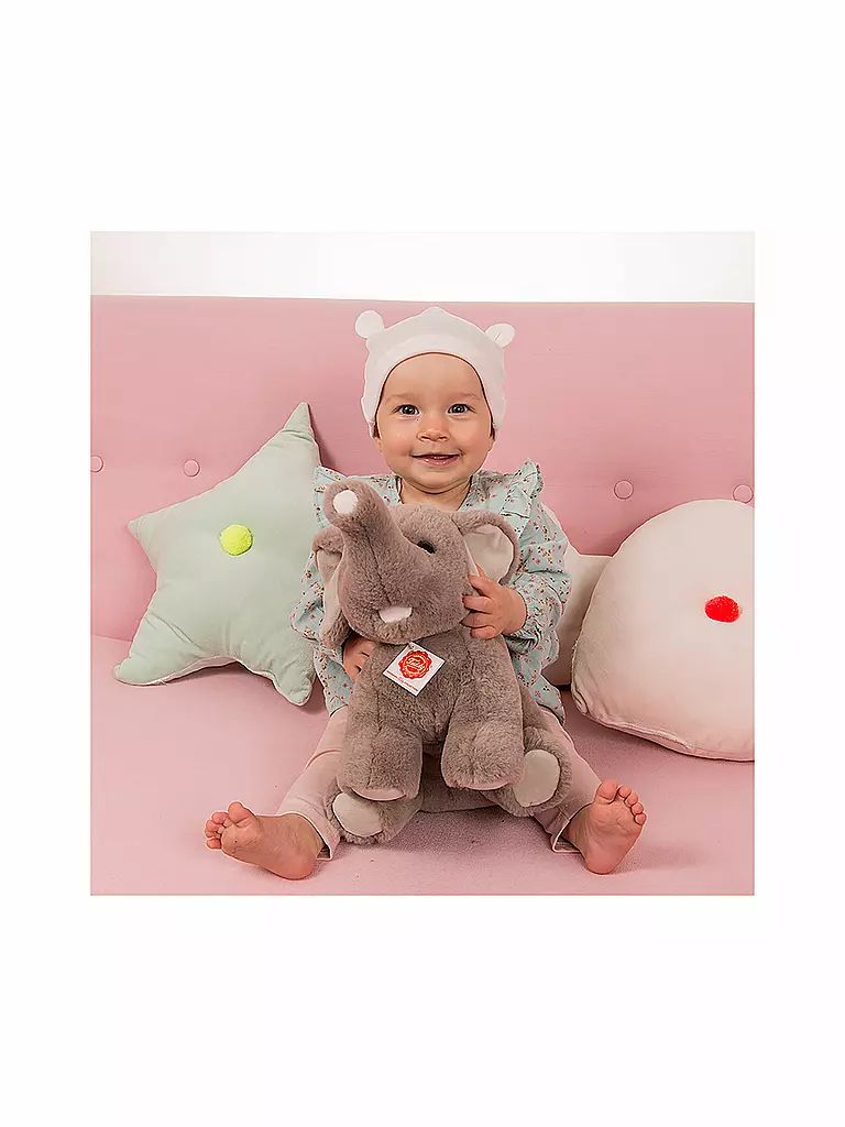 HERMANN TEDDY, Plüschtier - Elefant Sitzend 35cm 5 HERMANN TEDDY, Plüschtier - Elefant Sitzend 35cm – Bild 3