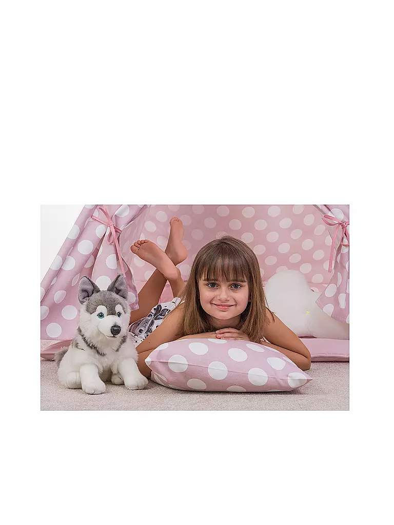 HERMANN TEDDY, Plüschtier - HUsky Sitzend 29cm 4 HERMANN TEDDY, Plüschtier - HUsky Sitzend 29cm – Bild 2