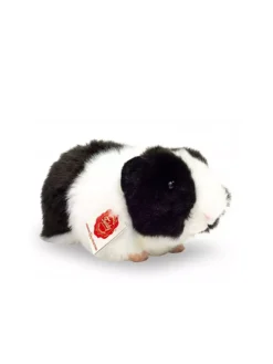 HERMANN TEDDY, Plüschtier - Meerschweinchen Schwarz/weiß 20cm