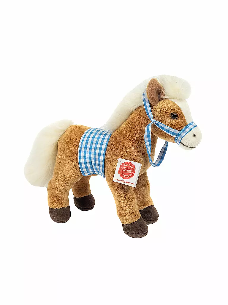 HERMANN TEDDY, Plüschtier - Pferd Stehend Mit Sattel 23cm 3 HERMANN TEDDY, Plüschtier - Pferd Stehend Mit Sattel 23cm