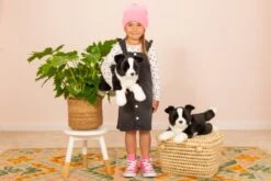 Teddy Hermann 91961 Border Collie Hund Liegend 45cm Plüsch Kuscheltier -Teddy Hermann pic 600 91961